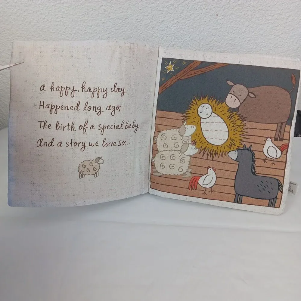 Demdaco Happy Birthday Jesus Soft Quiet Book Soft Neutral Colors Religious Story